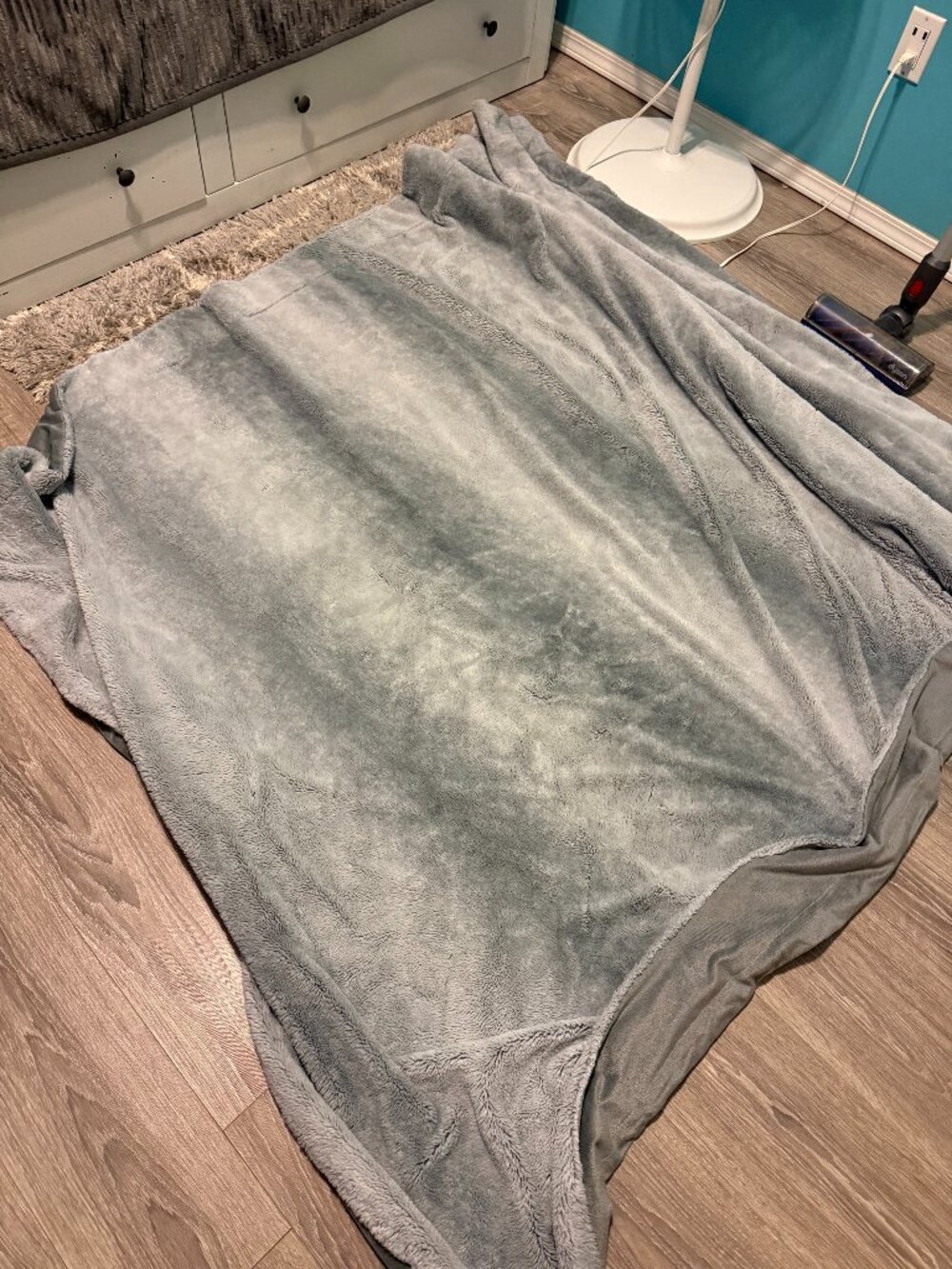 Fuzzy Gray Blanket